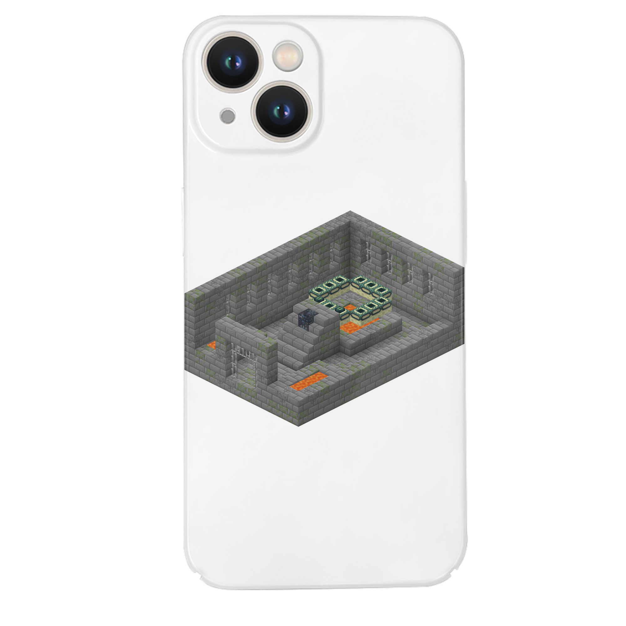 （画像用） マインクラフト ブロックの世界 Minecraft MC Block world 【iPhone 14シリーズ対応】ハードケース